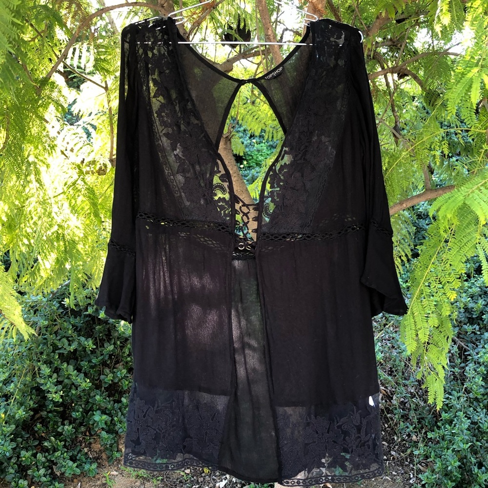 TOPSHOP sheer blouse